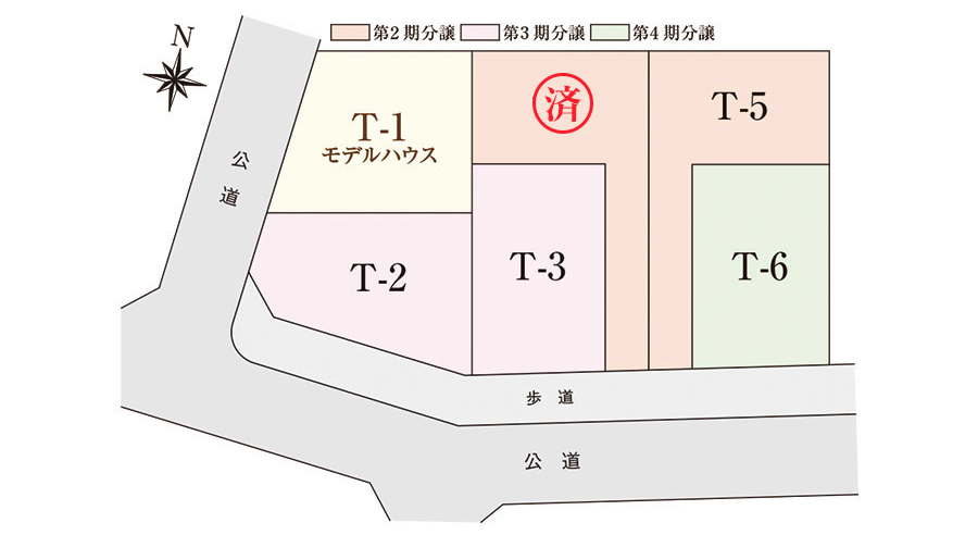 【玉善】SMART LINK CITY 緑区篠の風／区画図